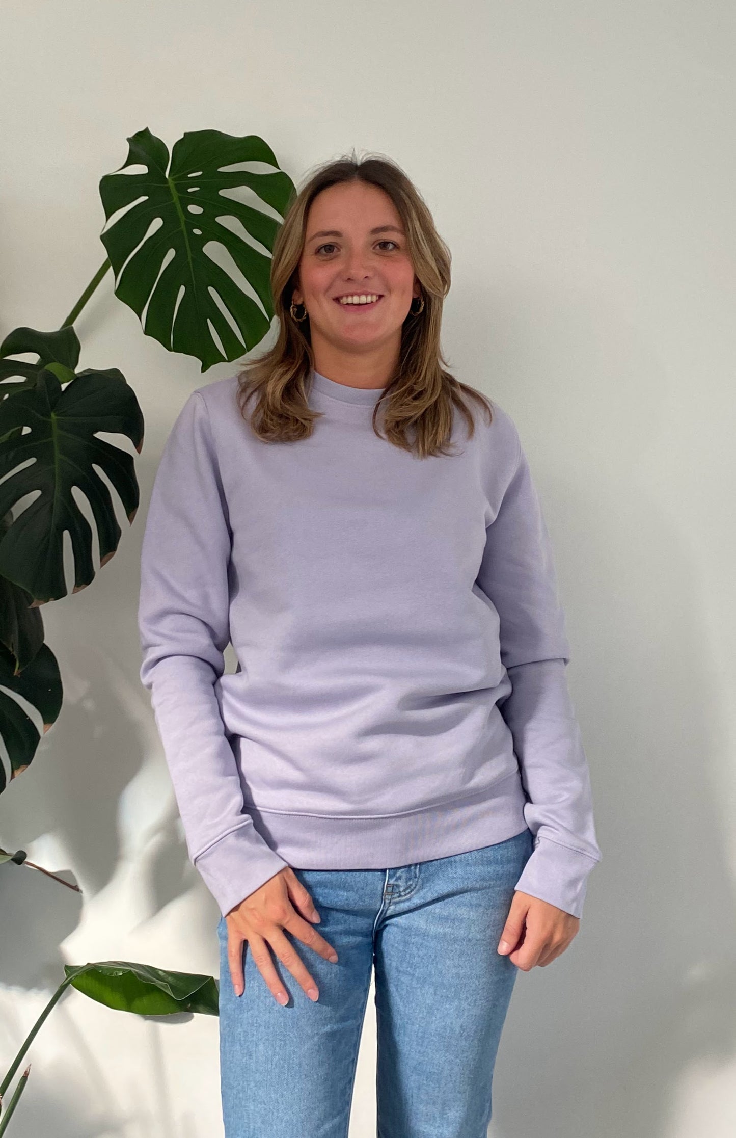 Trui met grote lijntekening