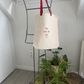 Canvas shopper met gekleurde hengsels