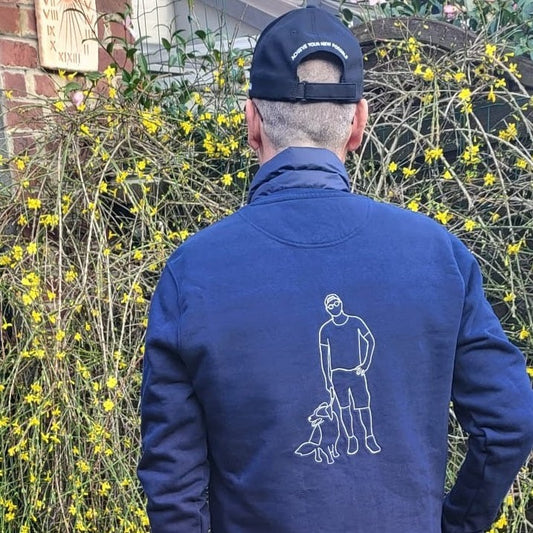 Trui met grote lijntekening