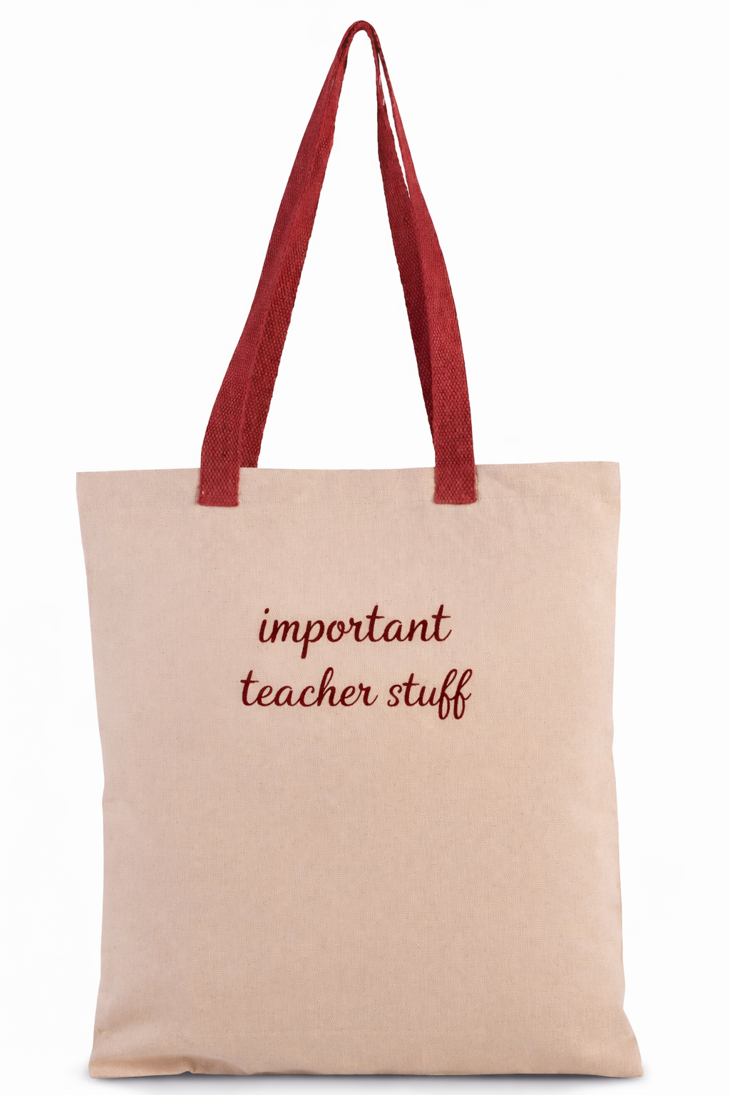 Canvas shopper met gekleurde hengsels