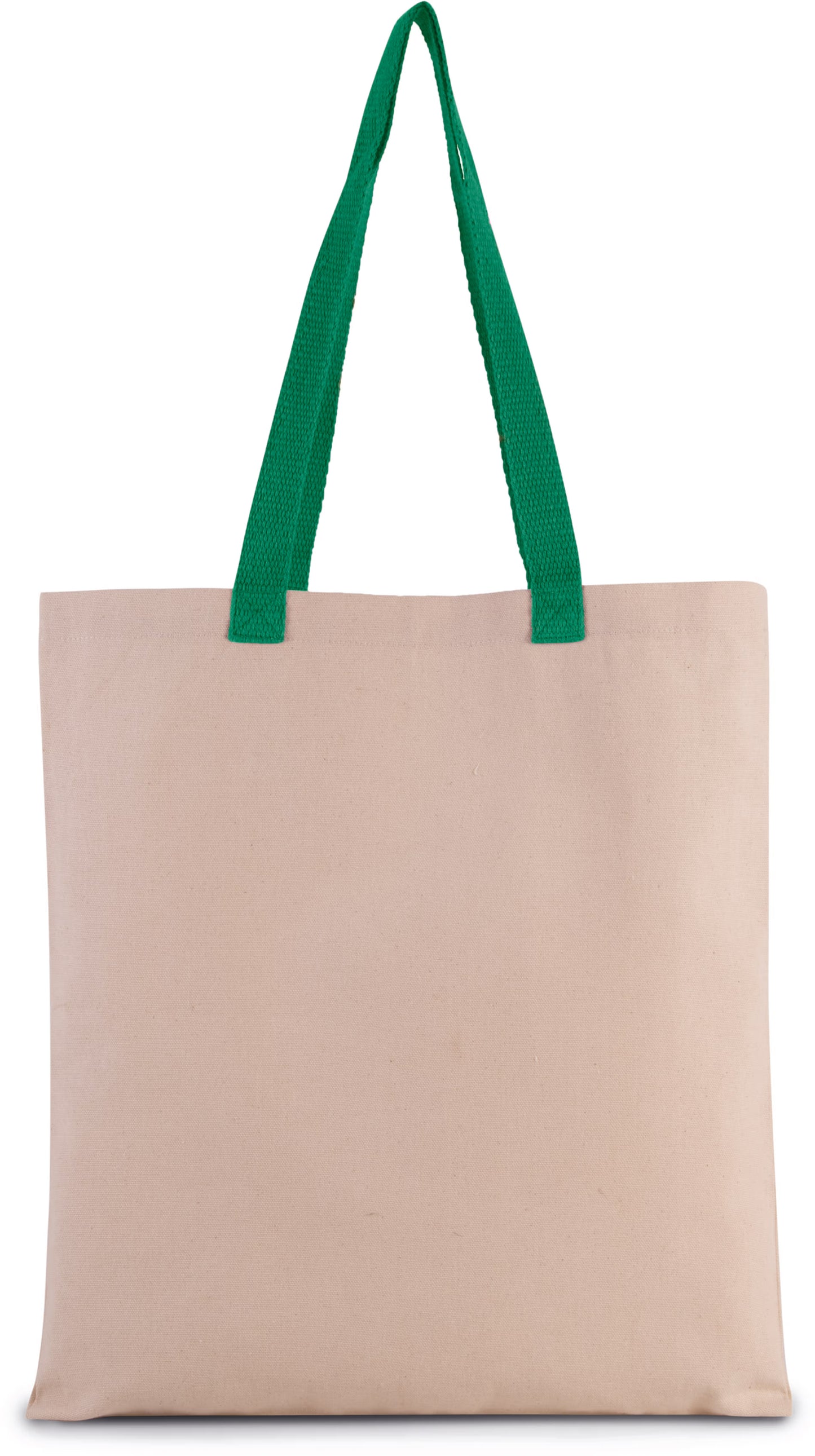 Canvas shopper met gekleurde hengsels